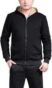 img 4 attached to Zoulee Heavyweight Fleece Sweatshirt Hoodies Men's Clothing