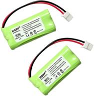🔋 high quality replacement phone battery - 2 pack compatible with vtech cs6328, cs6329, ls6325 cordless telephones logo