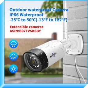 img 1 attached to 📷 Hiseeu Wireless Security Camera System: 2K Resolution, Two Way Audio, 1TB Hard Drive, IP66 Waterproof, Motion Alert, Mobile & PC Remote, Plug & Play - 24/7 Motion Recording