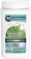 🍋 seventh generation 70-count ultra power plus dishwasher detergent packs, fresh citrus scent logo