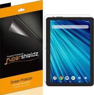 📱 3 pack of supershieldz premium clear pet screen protectors for dragon touch max10 / max 10 tablet - high definition shield logo