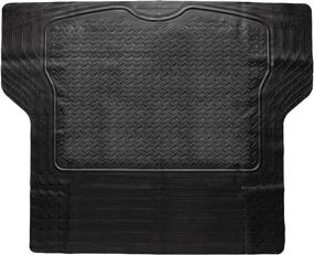 img 4 attached to Zento Deals Heavy Duty Cargo Floor Mat – Odorless All Weather Trunk Protection - Trimmable Trunk 🚗 Liner for Most Vehicles Car Truck Van SUV - Premium Quality Black Rubber Mat – 44’’ x 54.3’’