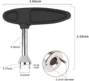 img 3 attached to Kaveno Round Golf Spike Wrench & Shoe Remover Tool – Two Pin Replacement Aid