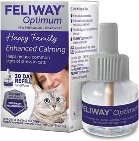 img 4 attached to 🐱 FELIWAY Optimum Cat: The Ultimate Calming Pheromone Diffuser - 30-Day Refill for Long-Lasting Tranquility (1 Pack)