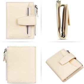 img 1 attached to Genuine Leather Compact Blocking Women's Handbags & Wallets with Enhanced Wallet Features