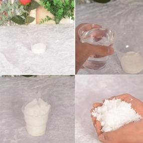 img 2 attached to 🎄 CoscosX 30 Pack SAP Magic Snow Instant Fake Fluffy Snow Powder Reusable DIY Artificial Slime Simulation Snow Super Absorbent Christmas Wedding Festival Market Fairy House Decor Children Toys
