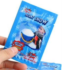 img 1 attached to 🎄 CoscosX 30 Pack SAP Magic Snow Instant Fake Fluffy Snow Powder Reusable DIY Artificial Slime Simulation Snow Super Absorbent Christmas Wedding Festival Market Fairy House Decor Children Toys