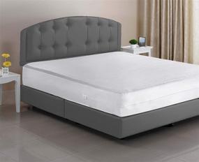 img 4 attached to 🛏️ Queen Size Zippered Mattress Encasement - Waterproof, Breathable, Noiseless, Machine Washable, Soft Terry Top for a Cozy and Restful Night's Sleep
