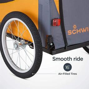 img 2 attached to Schwinn Rascal Bike Pet Trailer: Ideal for Small & Large Dogs, Foldable Carrier with Quick Release Wheels & Adjustable Features