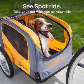 img 1 attached to Schwinn Rascal Bike Pet Trailer: Ideal for Small & Large Dogs, Foldable Carrier with Quick Release Wheels & Adjustable Features