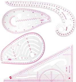 img 4 attached to 📏 Evenwils Sewing Ruler Tool Set - 4 Piece Metric Ruler Set with French Curve Pattern Grading Ruler, Dressmaking Drawing Drafting Measure Template - Ideal for Designers, Pattern Makers, and Tailors