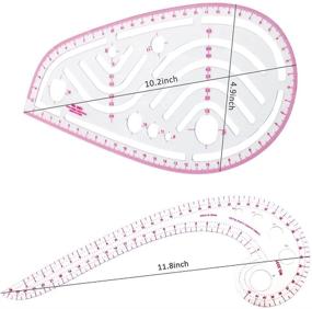 img 2 attached to 📏 Evenwils Sewing Ruler Tool Set - 4 Piece Metric Ruler Set with French Curve Pattern Grading Ruler, Dressmaking Drawing Drafting Measure Template - Ideal for Designers, Pattern Makers, and Tailors