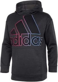 img 2 attached to Стильно и уютно: туника с капюшоном и флисом для девочек adidas.