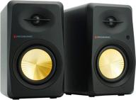 🔊 prosonic bt30 active powered bluetooth bookshelf speakers with optical, coaxial, and rca inputs – studio monitor, home theater, turntable – 60 watts (black) logo