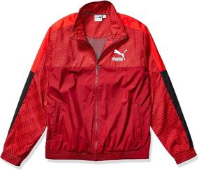 img 4 attached to PUMA Track Jacket Print Rhubarb Repeat