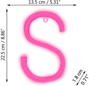 img 1 attached to 💡 Pink Light Up Letters Neon Signs, Marquee Wall Decor for Christmas, Birthday Party, Bar - Valentine’s Day Words, Letter S