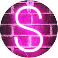 💡 pink light up letters neon signs, marquee wall decor for christmas, birthday party, bar - valentine’s day words, letter s логотип