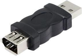 img 4 attached to 🔌 Конвертер CERRXIAN Firewire IEEE 1394 6 Pin Female в USB Male - Идеально подходит для принтера, цифровой камеры, КПК, сканера, жесткого диска