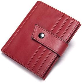 img 4 attached to 👛 Cowhide Women's Small Wallet: A Stylish and Practical Accessory for Men