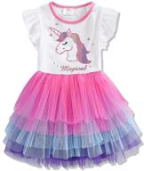 👗 stylish & playful: dxton toddler girl summer tutu party wedding birthday dresses logo