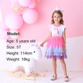 img 1 attached to 👗 Stylish & Playful: DXTON Toddler Girl Summer Tutu Party Wedding Birthday Dresses