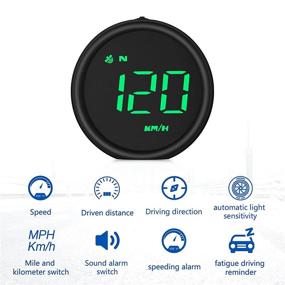 img 2 attached to 🚗 Зеленый автомобильный HUD G1 Head Up Display - Wiiyii спидометр