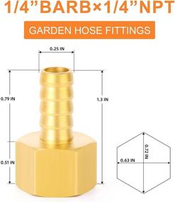 img 1 attached to 🔩 Gasher Barb Clamp Hose Fittings