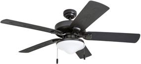 img 3 attached to Dark Bronze Honeywell Belmar Outdoor LED 52-Inch Ceiling Fan (Model 50512-01)