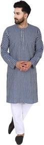 img 4 attached to Upgrade Your Style with SKAVIJ's Casual Button-Sleeve Cotton Men's Clothing