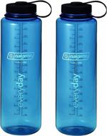 review: nalgene bpa free tritan wide mouth water bottle, 1-quart, 2-pack - top quality and versatility! logo