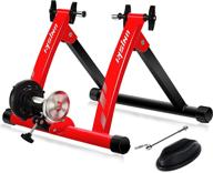 unisky bike trainer stand: noiseless indoor steel bicycle exercise stand for 26-28inch, 700c wheel logo