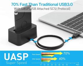 img 2 attached to Ineo USB3.1 Gen1 to SATA 2.5 inch SSD/HDD Docking Station - High-Speed Data Transfer and Easy External Storage Access (T2576-I)