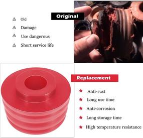 img 3 attached to 🔴 High-Quality KF04060BK Body Mount Bushing Kit for 2008-2016 Ford F250 F350 Super Duty - 2WD 4WD - Polyurethane Body Cab Mounts & Steel Sleeves & Hardware (60PCS) - Red