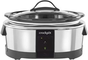 img 4 attached to 🤖 Crock-Pot Slow Cooker Works with Alexa 6-Quart Programmable Stainless Steel 2139005, A Certified Device for Humans