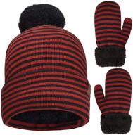 ❄️ winter beanie and mittens for toddler boys - stylish accessories for cold weather logo