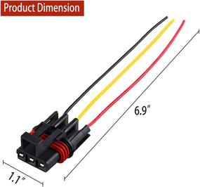 img 1 attached to 🔌 UNIGT Pulse Power Plug Connector Pigtail for Polaris RZR/Pro Ranger XP 1000 RS1 General - 6 Pack (2018-2021)