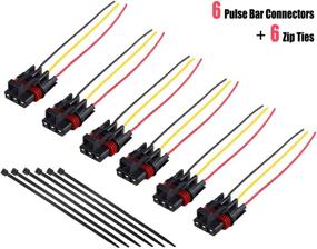 img 4 attached to 🔌 UNIGT Pulse Power Plug Connector Pigtail for Polaris RZR/Pro Ranger XP 1000 RS1 General - 6 Pack (2018-2021)