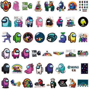 img 2 attached to 🎮 100 Pcs Among Us Stickers - Popular Game Vinyl Waterproof Decals for Laptop, Bumper, Water Bottles, and More