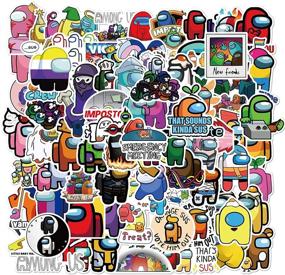 img 3 attached to 🎮 100 Pcs Among Us Stickers - Popular Game Vinyl Waterproof Decals for Laptop, Bumper, Water Bottles, and More