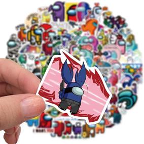 img 1 attached to 🎮 100 Pcs Among Us Stickers - Popular Game Vinyl Waterproof Decals for Laptop, Bumper, Water Bottles, and More