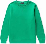 👧 soft brushed fleece kids crewneck pullover sweatshirt by dotdog - unisex design for boys & girls (ages 3-12 years) logo