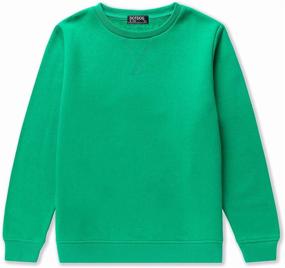 img 4 attached to 👧 Soft Brushed Fleece Kids Crewneck Pullover Sweatshirt by DOTDOG - Unisex Design for Boys & Girls (Ages 3-12 Years)