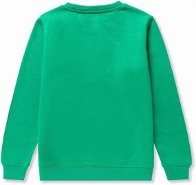 img 3 attached to 👧 Soft Brushed Fleece Kids Crewneck Pullover Sweatshirt by DOTDOG - Unisex Design for Boys & Girls (Ages 3-12 Years)