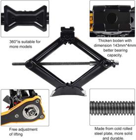 img 1 attached to CPROSP Реечное домкратное устройство для автомобиля/SUV/МПВ, максимальная грузоподъемность 1,5 тонны (3307 фунтов), ручное штативное устройство с резьбовым механизмом – повышена эффективность для SEO