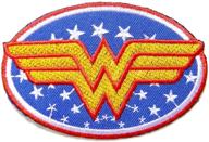 wonder superhero cartoon embroidered costume logo