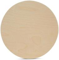🪴 baltic birch 16 inch plywood circles - pack of 1, 1/4 inch thickness - perfect for crafts, wood cutouts, unfinished round wood plywood circles by woodpeckers logo