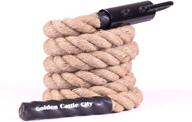 💪 golden cattle city gym climbing rope: effective fitness & strength training tool for indoor & outdoor crossfit, 1.5-inch diameter, lengths: 10, 13, 16, 18, 20 ft logo