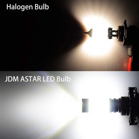 img 3 attached to 🔦 Enhance Visibility with JDM ASTAR Bright White144-EX Chipsets 9006 LED Fog Light Bulbs featuring Projector