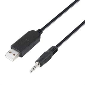 img 4 attached to 🔌 DTECH 6ft FTDI USB TTL Adapter Cable - FT232RL Chip, Audio Jack, TX RX Signal, Windows 10 8 7 XP Vista (6 ft, Black)