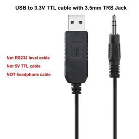 img 3 attached to 🔌 DTECH 6ft FTDI USB TTL Adapter Cable - FT232RL Chip, Audio Jack, TX RX Signal, Windows 10 8 7 XP Vista (6 ft, Black)